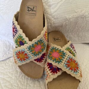 Crochet sandals